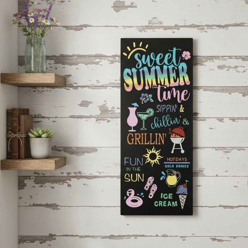 Sweet Summer Time Wood Sign Paint DIY Kit, Adult Craft Kit ...