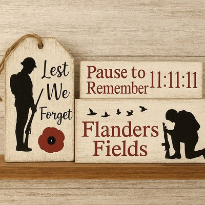 Remembrance Day Themed Tiered Tray DIY Kit - Support our Veterans