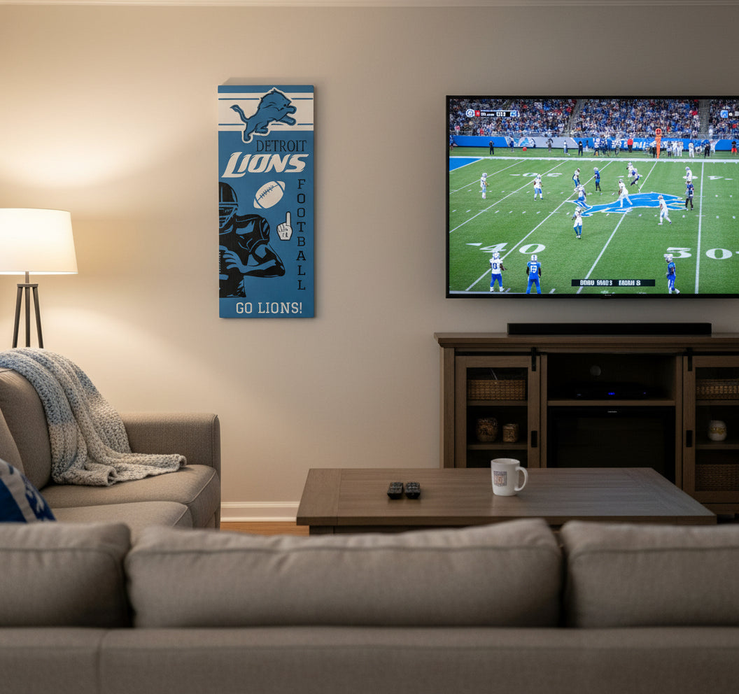 Football Large Wood Sign DIY Kit 9" x 22"