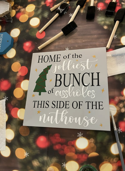 Wood Sign Square DIY Kit - Christmas Movies