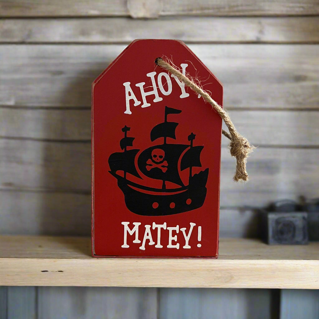 Wood Tag DIY Kit Pirate Theme