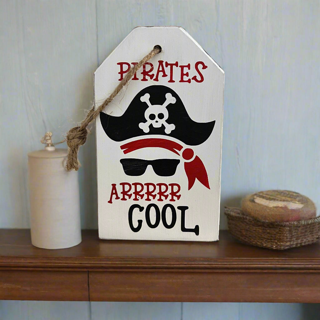 Wood Tag DIY Kit Pirate Theme