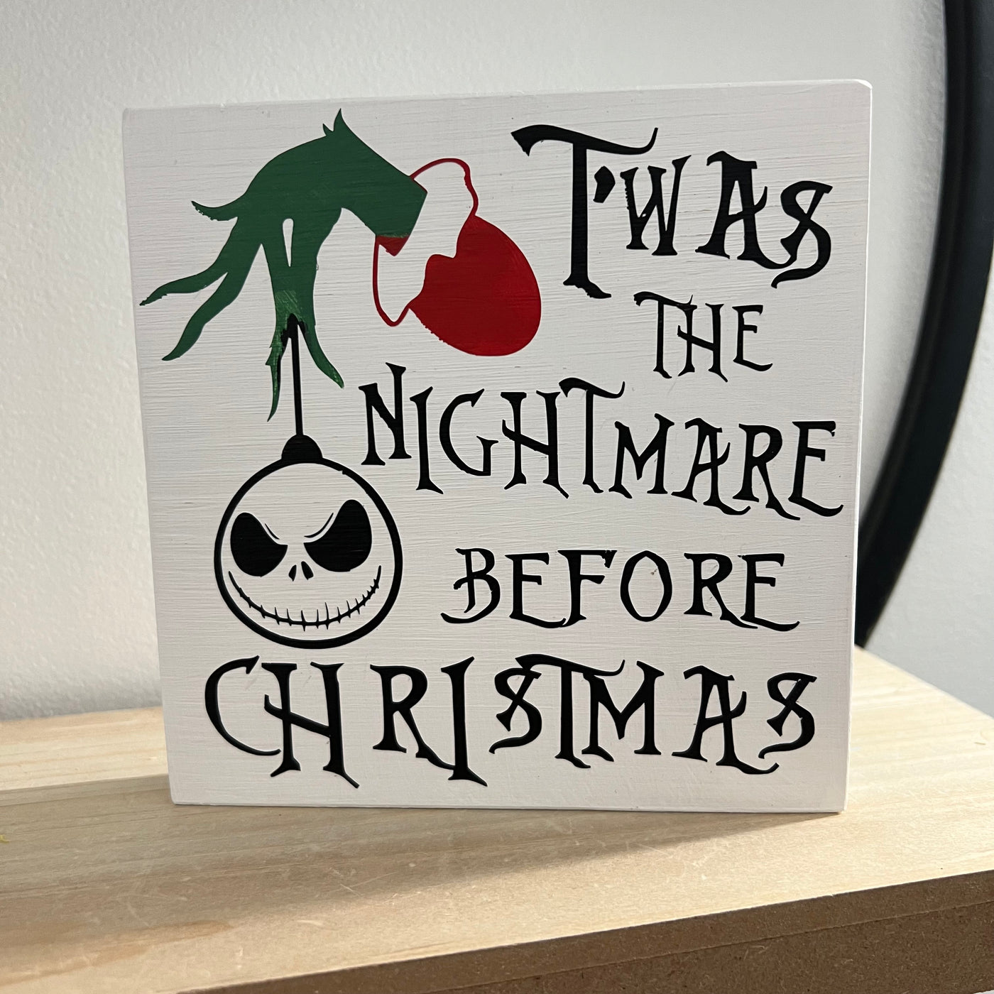 Wood Sign Square DIY Kit - The Darker Side of Halloween Themed