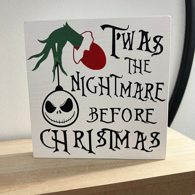 Wood Sign Square DIY Kit - The Darker Side of Halloween Themed