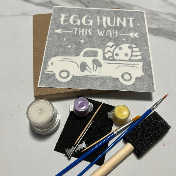 Wood Sign Square DIY Kit - Easter