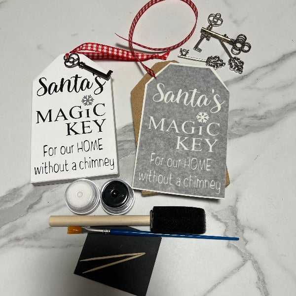 Wood Tag DIY Kit - Santa's Magic Key