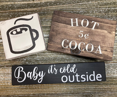 Hot Cocoa Themed Tiered Tray DIY Kit