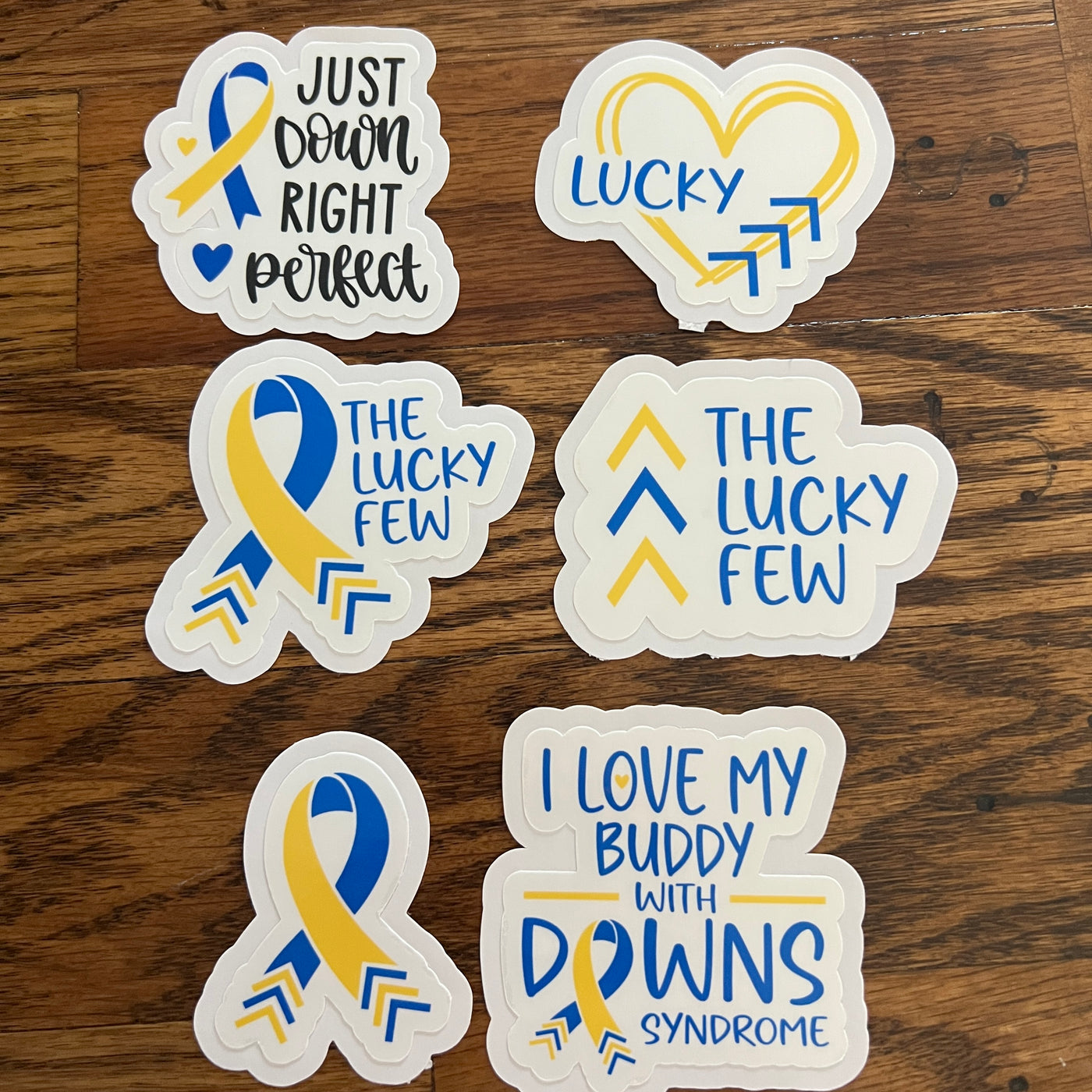 Down Syndrome Laminated Vinyl Stickers