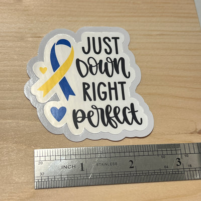 Down Syndrome Laminated Vinyl Stickers