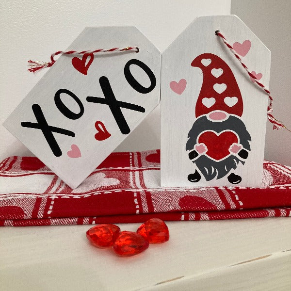 Wood Tag DIY Kit Valentines - Love Themed
