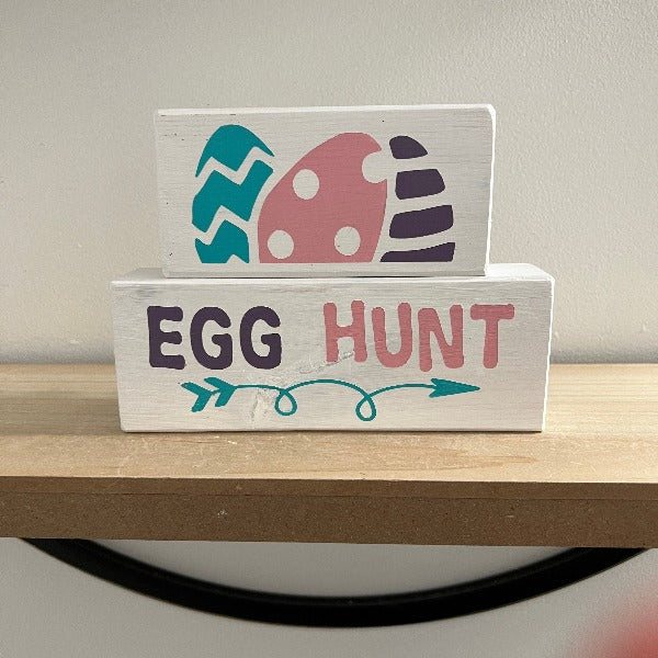 Rustic Stacking Blocks  - Spring - Easter Themed
