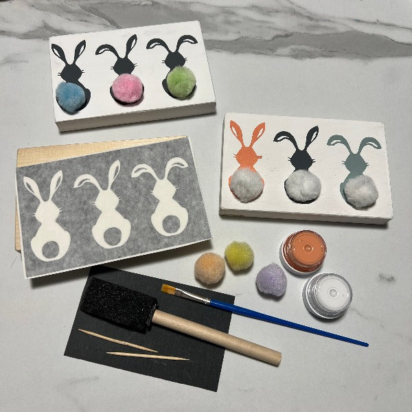 Small Sign -  DIY Kit Bunny Themed