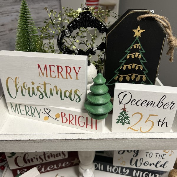 Christmas Themed Tiered Tray DIY Kit