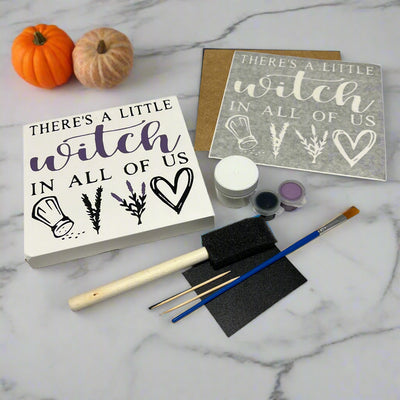 Wood Sign Square DIY Kit - Halloween Magic