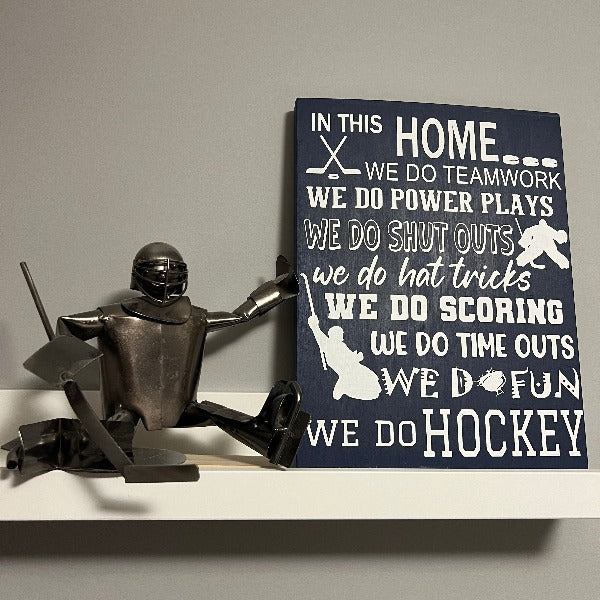 Hockey Themed Large Wood Sign DIY Kit