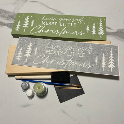 Christmas Wood Sign DIY Kit - Have Yourself A Merry Little Christmas