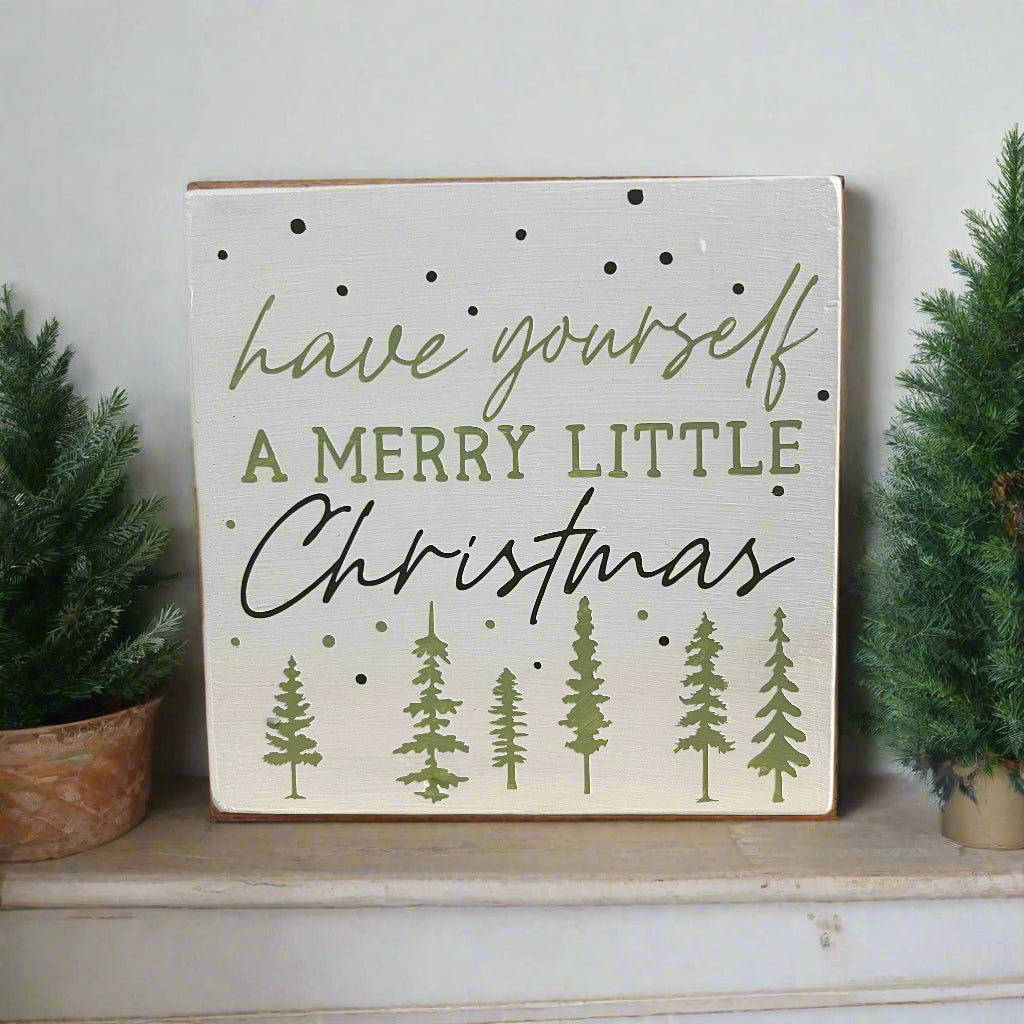 Wood Sign Square DIY Kit - Have Yourself A Merry Little Christmas