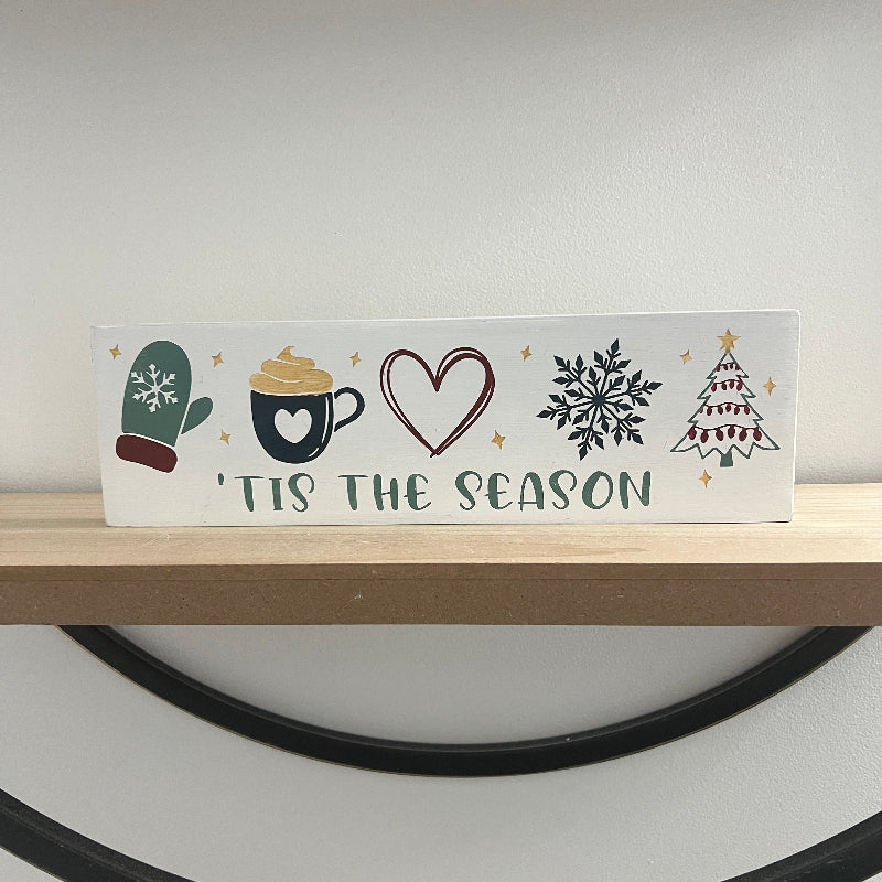 Christmas Wood Sign DIY Kit - Tis The Season Winter