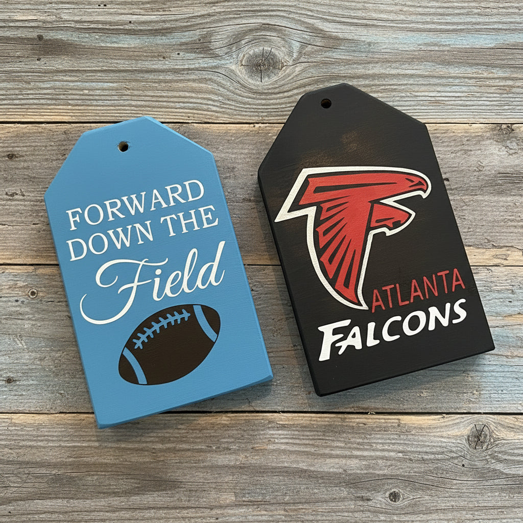 Wood Tag DIY Kit Sports Themed