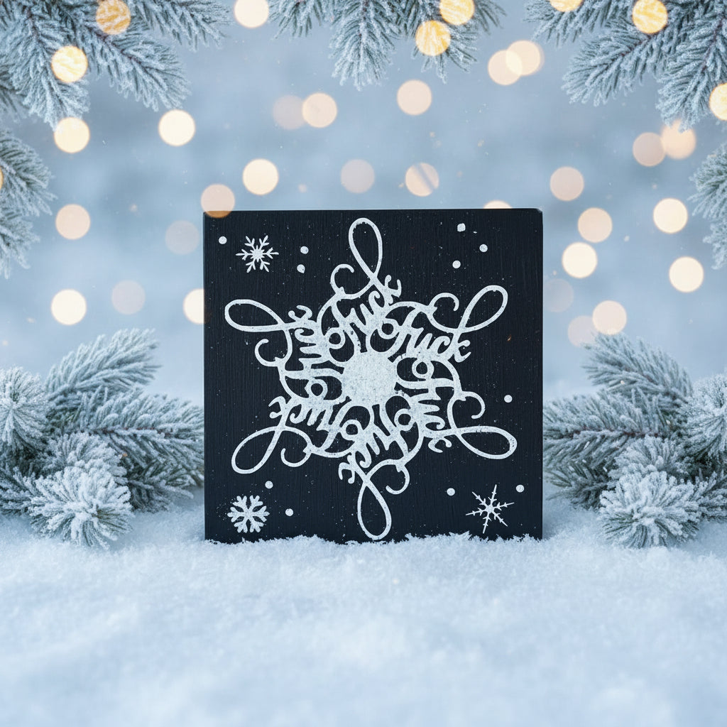 Wood Sign Square DIY Kit Sassy, Snarky and Slightly Offensive