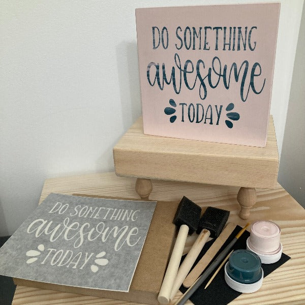 Wood Sign Square DIY Kit - Inspirational