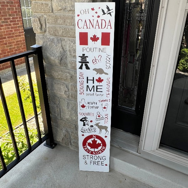 Oh Canada Large Wood Sign DIY Kit