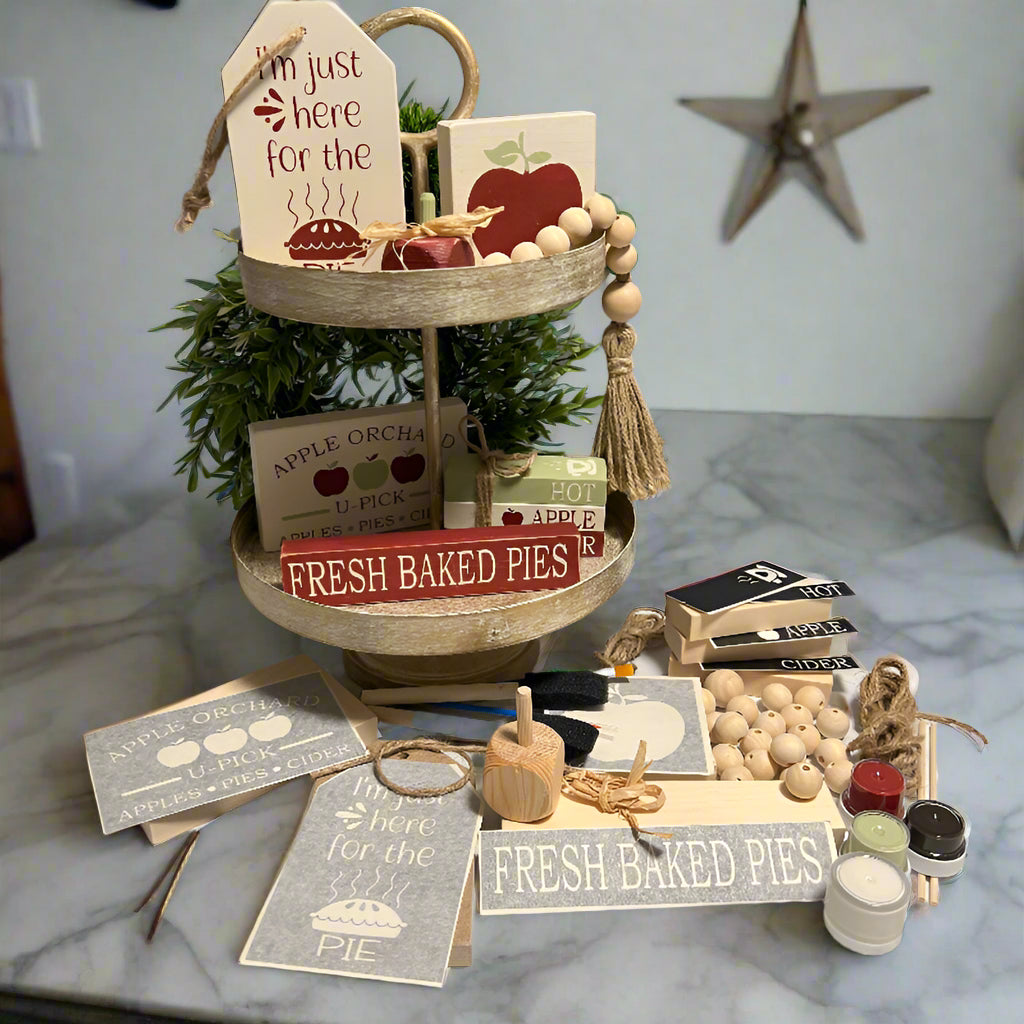 Fall / Thanksgiving Themed Tiered Tray DIY Kit