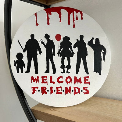 Wood Round Sign DIY Kit - The Darker Side of Halloween