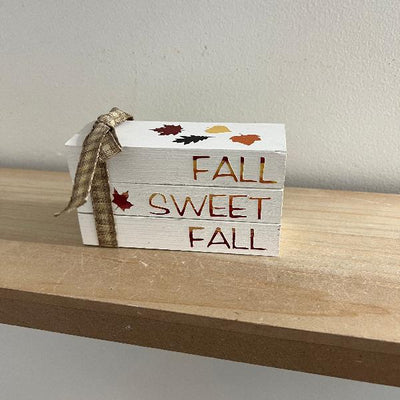 Fall Themed Wood Book Stack DIY Kit