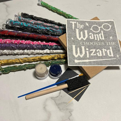 Wood Sign Square DIY Kit - The Magical World of Wizards Harry Potter Inspired