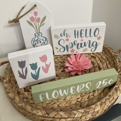 Spring Themed Tiered Tray DIY Kit