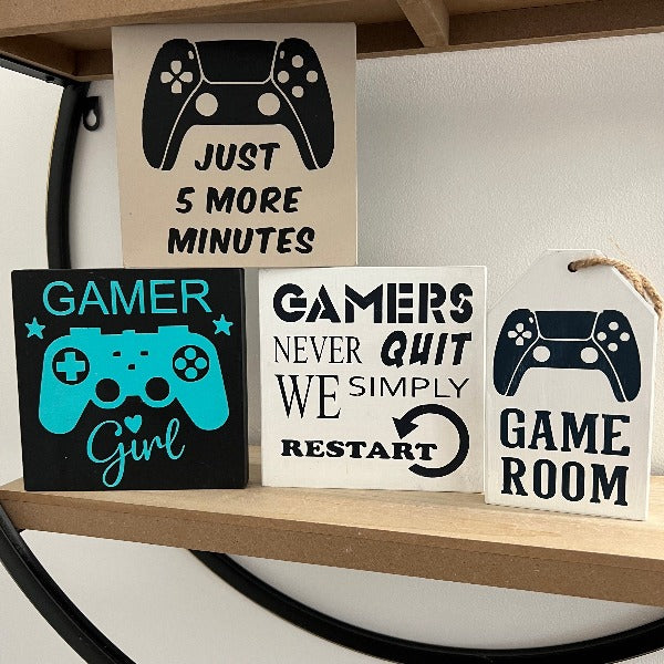 Wood Sign Square DIY Kit Gamers