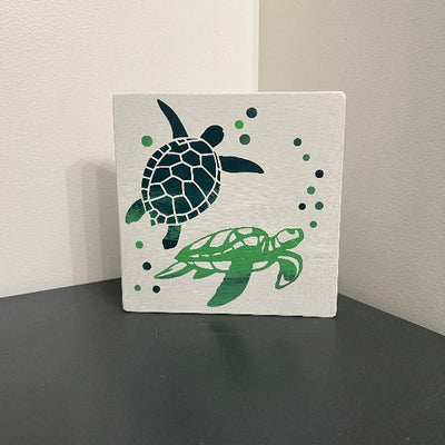 Wood Sign Square DIY Kit - Sea Turtles