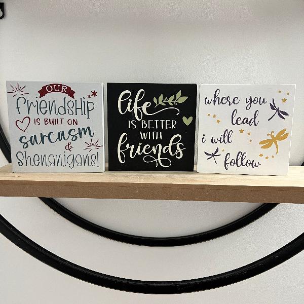 Wood Sign Square DIY Kit - Friendship - Family