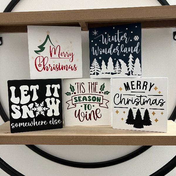 Wood Sign Square DIY Kit - Winter - Christmas