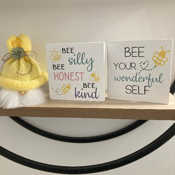 Wood Sign Square DIY Kit Youth Bee