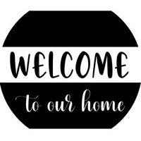 Wood 12" Round Sign DIY Kit - Welcome