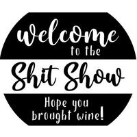 Wood 12" Round Sign DIY Kit - Welcome