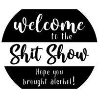 Wood 12" Round Sign DIY Kit - Welcome