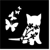 Wood Sign Square DIY Kit - Floral Cats