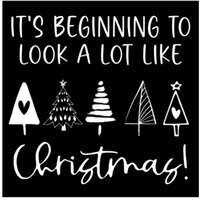 Wood Sign Square DIY Kit - Its Beginnning to Look A Lot