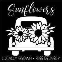 Wood Sign DIY Kit - Sunflower Haul - Vintage Truck