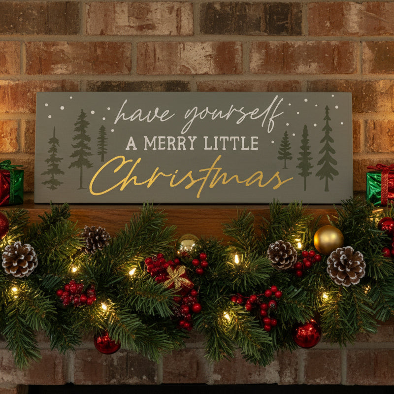 Christmas Wood Sign DIY Kit - Have Yourself A Merry Little Christmas