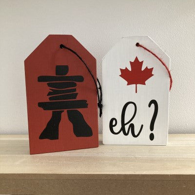 Canada Day Wood Tag DIY Kit