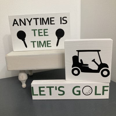 Golf Themed Tiered Tray DIY Kit