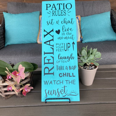 Patio-Porch-Deck Large Wood Sign DIY Kit