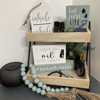 Essential Oils / Wellness Themed Tiered Tray DIY Kit