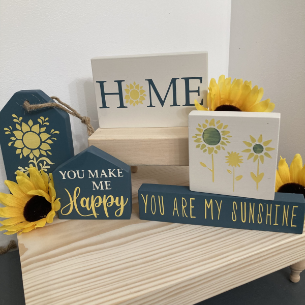 Sunflower Themed Tiered Tray DIY Kit