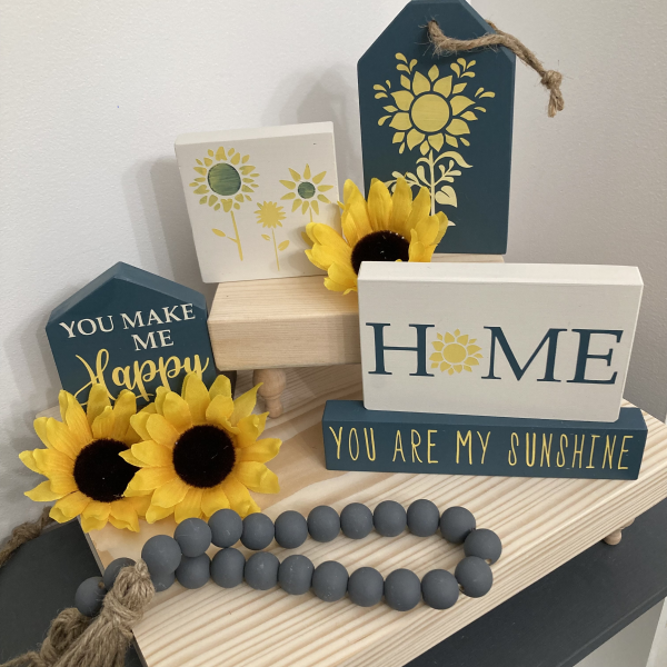 Sunflower Themed Tiered Tray DIY Kit