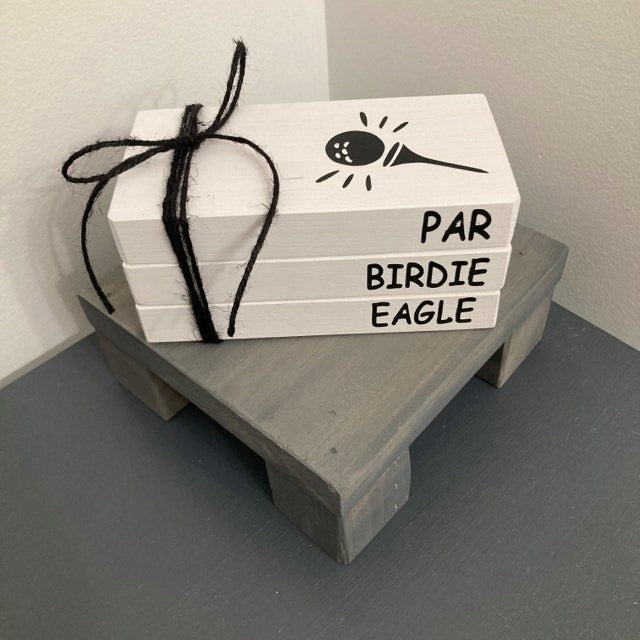 Golf Themed Wood Book Stack DIY Kit – YouCanDoItDIYKits